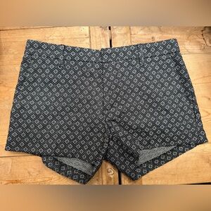 Banana Republic Cotton Blue Jacquard Shorts